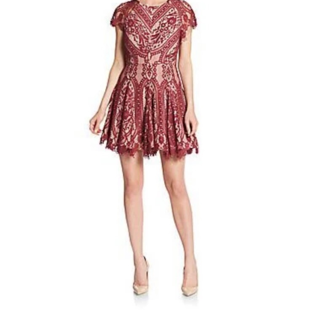 Stylestalker “Vivid” Lace Fit & Flare Dress